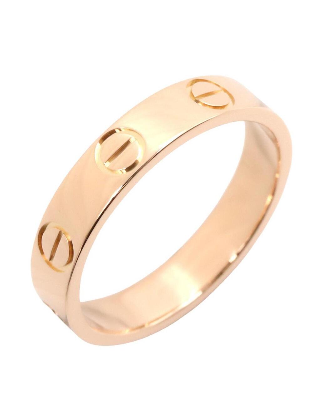 Cartier Mini Love Ring 18Kpg Pink Rose #334719C13B